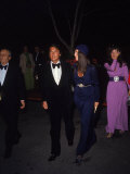 Producer Robert Evans with Wife, Actress Ali Macgraw, at Academy Awards