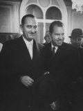 Sen. Lyndon B. Johnson Posing with Vice-President Richard M. Nixon