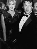 Buy Actors Sylvester Stallone and Brigitte Nielsen at Film Premiere of His "Rocky IV" at AllPosters.com