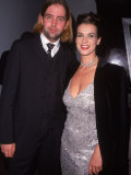 Figure Skater Katarina Witt with Boyfriend at 45th Anniversary Party for Playboy