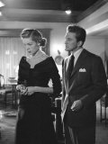 Actors Lauren Bacall and Kirk Douglas in 