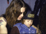 Rock Musician Ozzy Osbourne and Son, Jack Premium Photographic Print