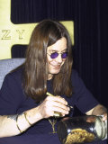 Rock Musician Ozzy Osbourne Signing New Album Cd at the Virgin Megastore