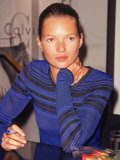 Model Kate Moss Signing Autographs