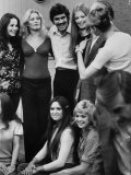Olympic Swimming Champion Mark Spitz Posing with Girls from the TV Show, 