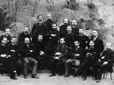 Scientist Louis Pasteur Sitting with His Collaborators