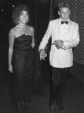 Father-Daughter Actors Tatum and Ryan O'Neal at Dedication of Cary Grant Theatre