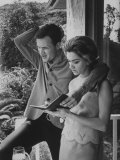 Country Singer Roger Miller and His Wife at Home