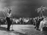 Singer Harry Belafonte Performing at the Coconut Grove Nightclub