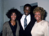 Singer Whitney Houston with Brother and Mom, Cissy