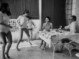 Director Dino De Laurentis and Actress Wife Silvana Mangano with Family