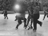 Hockey Game During Winter Olympics