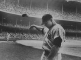 Baseball Player Mickey Mantle after Striking Out