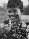 Wilma Rudolph in Homecoming Parade after Her Win of 3 Gold Medals in Rome Olympics