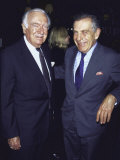 Former Television News Anchor Walter Cronkite and Television Journalist Morley Safer