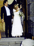 Professional Tennis Player John Mcenroe and Tatum O'Neal on their Wedding Day