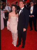 Television Journalist Maria Shriver and Husband, Actor Arnold Schwarzenegger, at Academy Awards