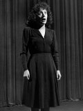Singer Edith Piaf Singing on Stage