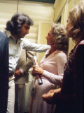 Singer Neil Diamond and Ethel Kennedy Talking after Rfk Benefit