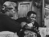 Buy Actress Claudia Mcneil and Actor Sidney Poitier in a Scene from the Play "A Raisin in the Sun" at AllPosters.com