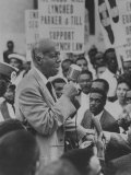 A. Philp Randolph Addressing a Negro Civil Rights Rally Held Outside Gop Convention