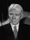 Poet Carl Sandburg During a Visit to His Hometown