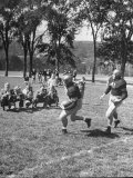 Football Players Felix Blanchard, Glenn Davis, and Others Going Through the Paces