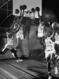 Harlem Globetrotters Playing in a Basketball Game