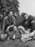 Coach Earl H. Blaik Working with One of His Player, Thomas 