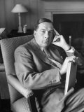 Football Coach Earl H. Blaik Taking a Break