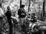 Buy Biologist Author Rachel Carson Holding Camera with Children and Dog in Woods Near Her Home at AllPosters.com