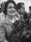 Richard M. Nixon with Wife During Campaign Tour