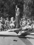 Edward M. Kennedy Talking to Members of the 