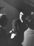 Screen Actors Guild President Ronald Reagan Answering Questions Re: Progress of Strike Negotiations
