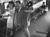 Buy Ann Warner, with Jackie Gleason in Lounge Car of "Gleason Express" Announcing His Return to Tv at AllPosters.com