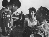 Olympic Star Wilma Rudolph Signing Autograph for Admirers at Her Homecoming Welcome