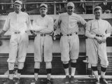 Undated of Baseball Players Ernie Shore, Babe Ruth, Carl Mays, and Dutch Leonard