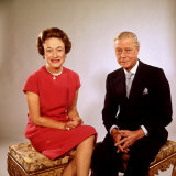 Sitting Portrait of England's Duchess and Duke of Windsor
