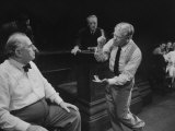 Buy Actors Ed Begley and Paul Muni Performing in a Scene from the Play "Inherit the Wind" at AllPosters.com