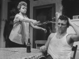 Buy Actors Anthony Franciosa and Shelley Winters Performing in a Scene from the Play "Hat Full of Rain" at AllPosters.com