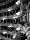 Audience in Elegant Boxes at La Scala Opera House