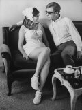 Buy British Actor Michael Caine Talking with an Unknown Woman from Allposters