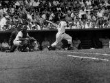 Giants Player, Willie Mays, Batting During Game with Dodgers
