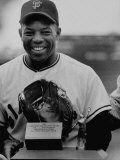 Baseball Player Willie Mays Posing for a Picture