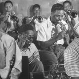 Buy Dizzy Gillespie, "Bebop" King, with His Orchestra at a Jam Session at AllPosters.com