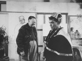 Actor Cantinflas Visiting Diego Rivera in His Studio
