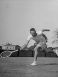 Tennis Player Jack Kramer in Action