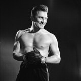 Actor Kirk Douglas in a Boxing Pose