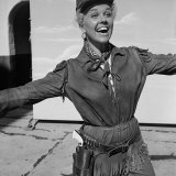 Actress Doris Day in Costume on the Set of 