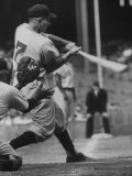 Al Rosen of the Cleveland Indians Swinging at the Ball